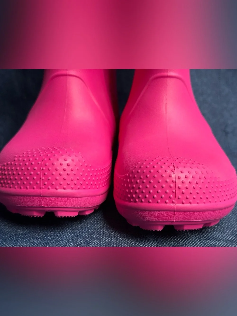Crocs Kids Handle It Rain Boots Candy Pink Waterproof Toddler Shoes Size C 12